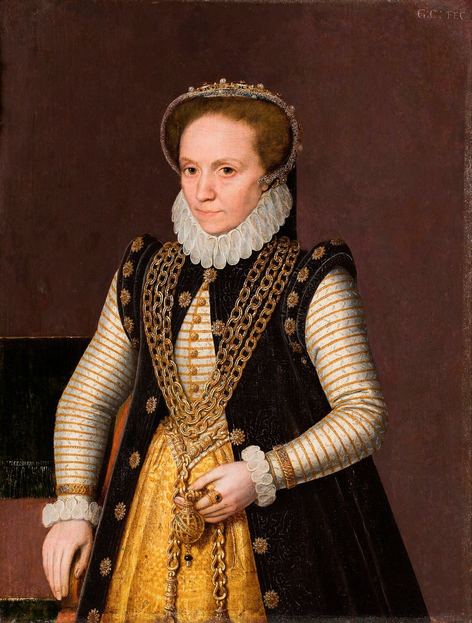 Porträt einer unbekannten französischen Adligen (1560) von French School