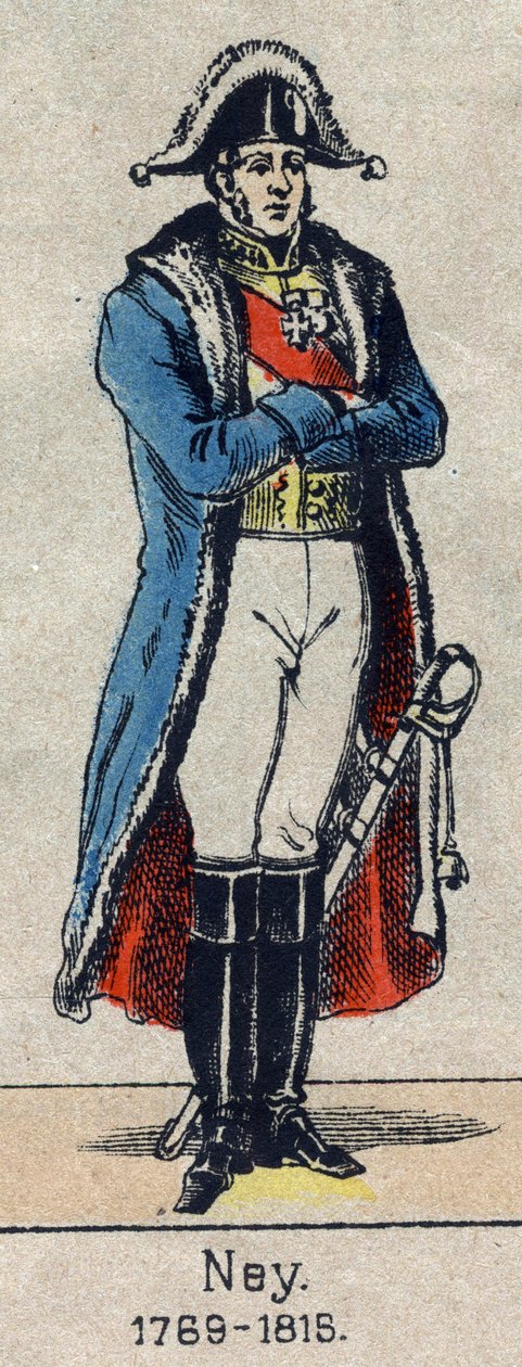 Ganzkörperporträt von Michel Ney (1769-1815), Marschall des Empire, Bild von Epinal aus dem späten 19. Jahrhundert von French School