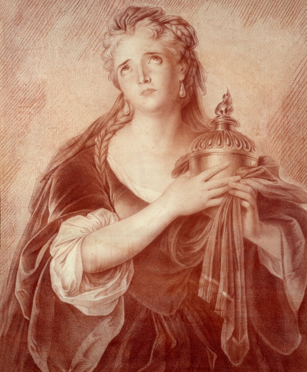 Porträt von Adrienne Lecouvreur (1692-1730), französische Schauspielerin von French School