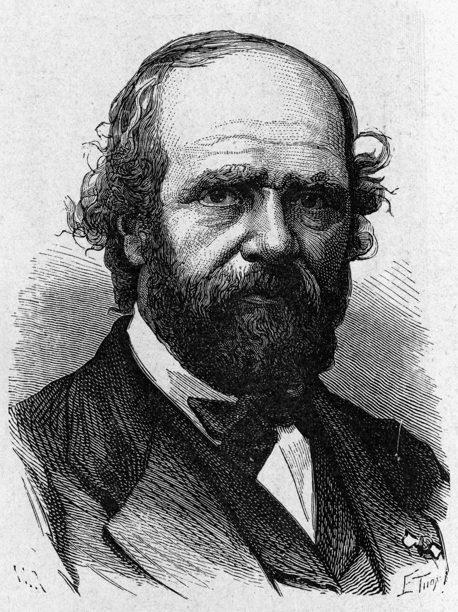 Porträt von Alphonse Poitevin - in „Album der Wissenschaft; berühmte Wissenschaftler; Große Entdeckungen“ 1896. von French School