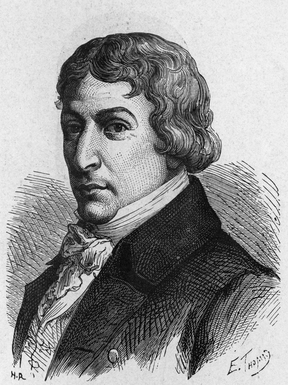 Porträt von Ami (Aimé) Argand (1755-1803), Schweizer Physiker - in „Album der Wissenschaft; berühmte Wissenschaftler; Große Entdeckungen“ 1896 von French School