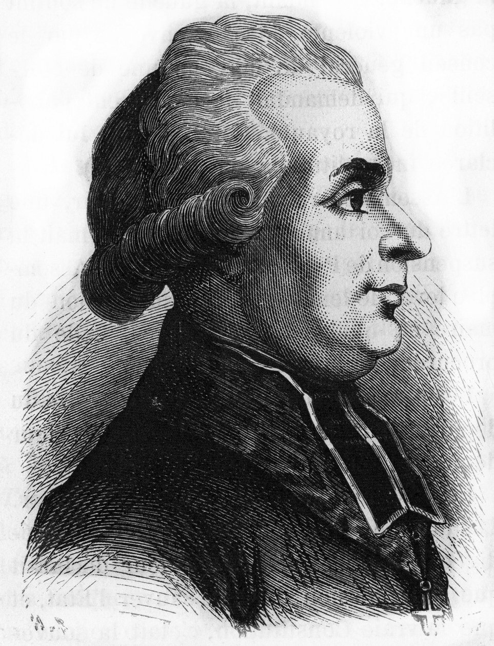 Porträt von Antoine-Adrien (Antoine Adrien) Lamoureux (1742-1794), französischer Lazaristen-Religionspolitiker der Französischen Revolution. von French School