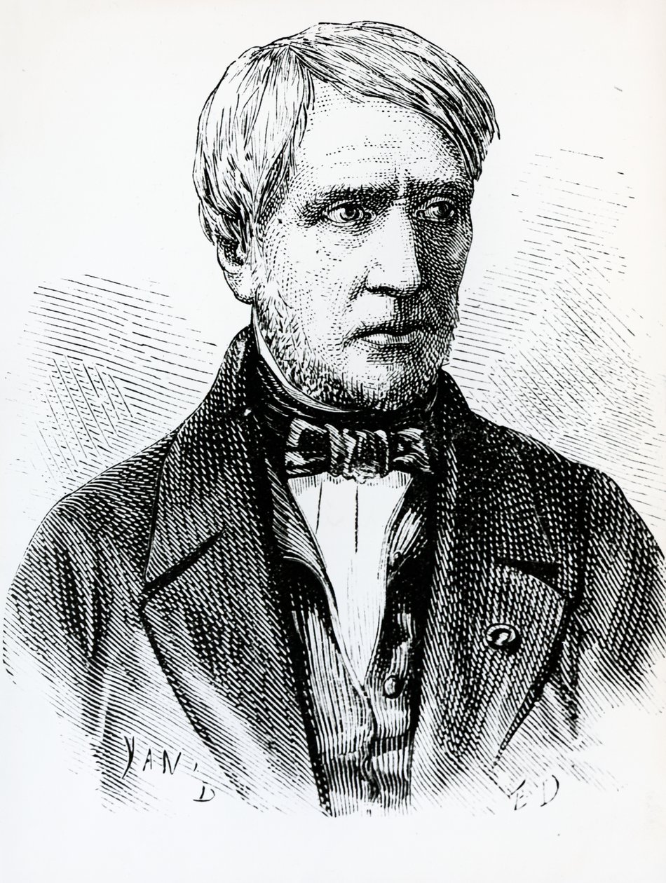 Porträt von Antoine César Becquerel (1788-1878), französischer Physiker, Frankreich von French School