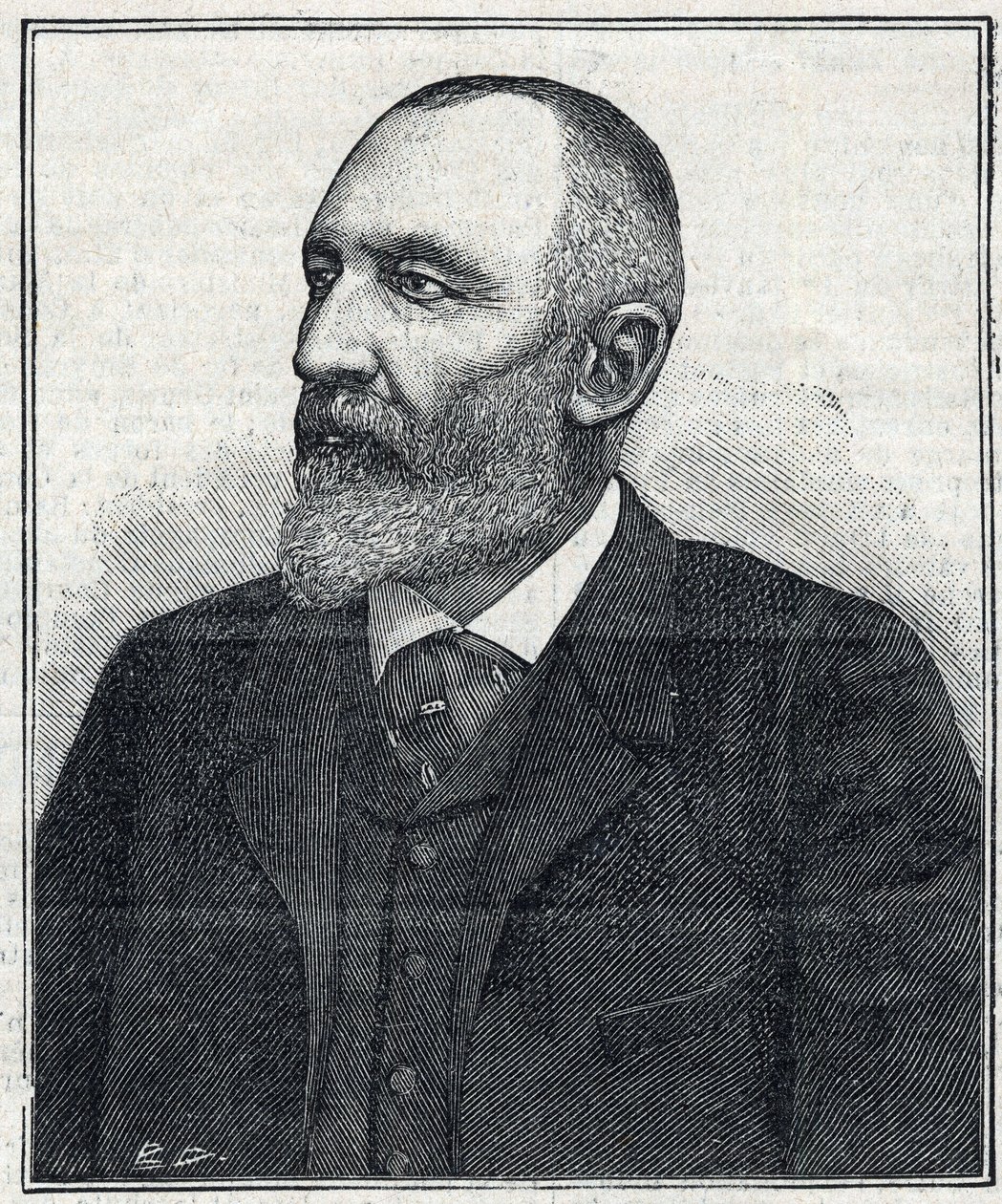 Porträt von Auguste Scherer-Kestner (Scheurer Kestner) (1833-1899), Chemiker, Industrieller und elsässischer Politiker (1897) von French School