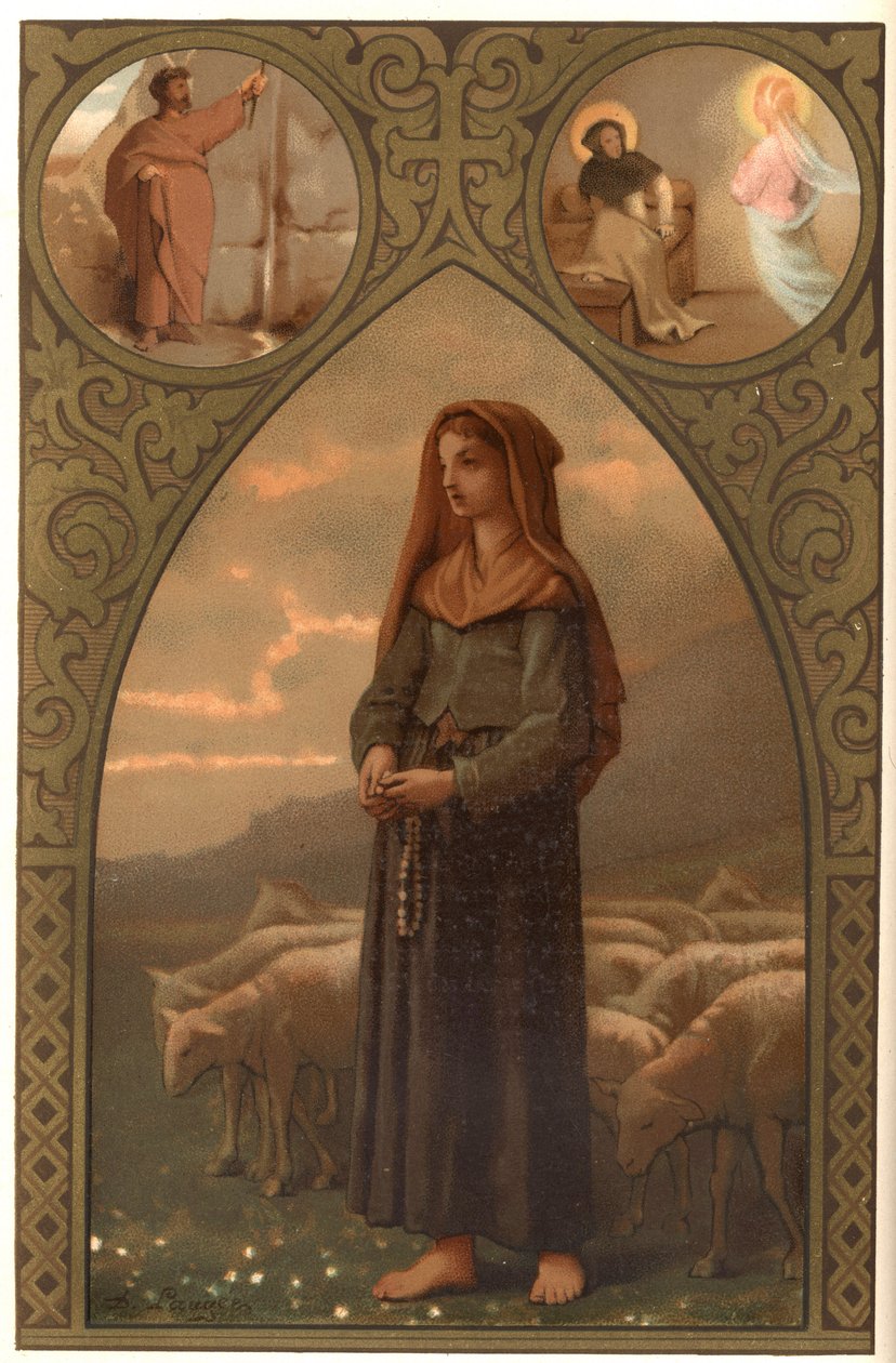 Porträt von Bernadette Soubirous (1844-1879), Schäferin in Lourdes, Hautes Pyrenees (65) von French School