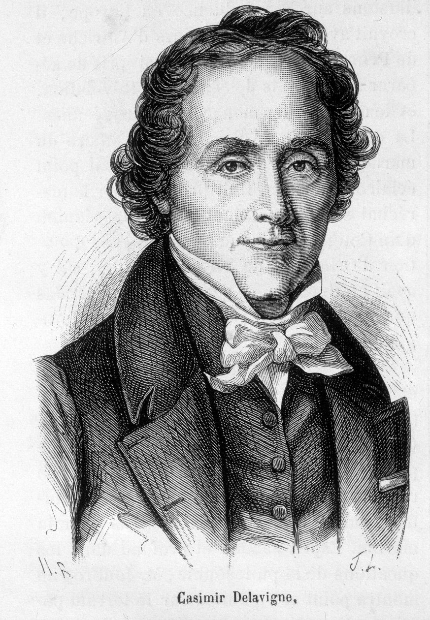 Porträt von Casimir Delavigne, französischer Dichter und Dramatiker (1793-1843) von French School