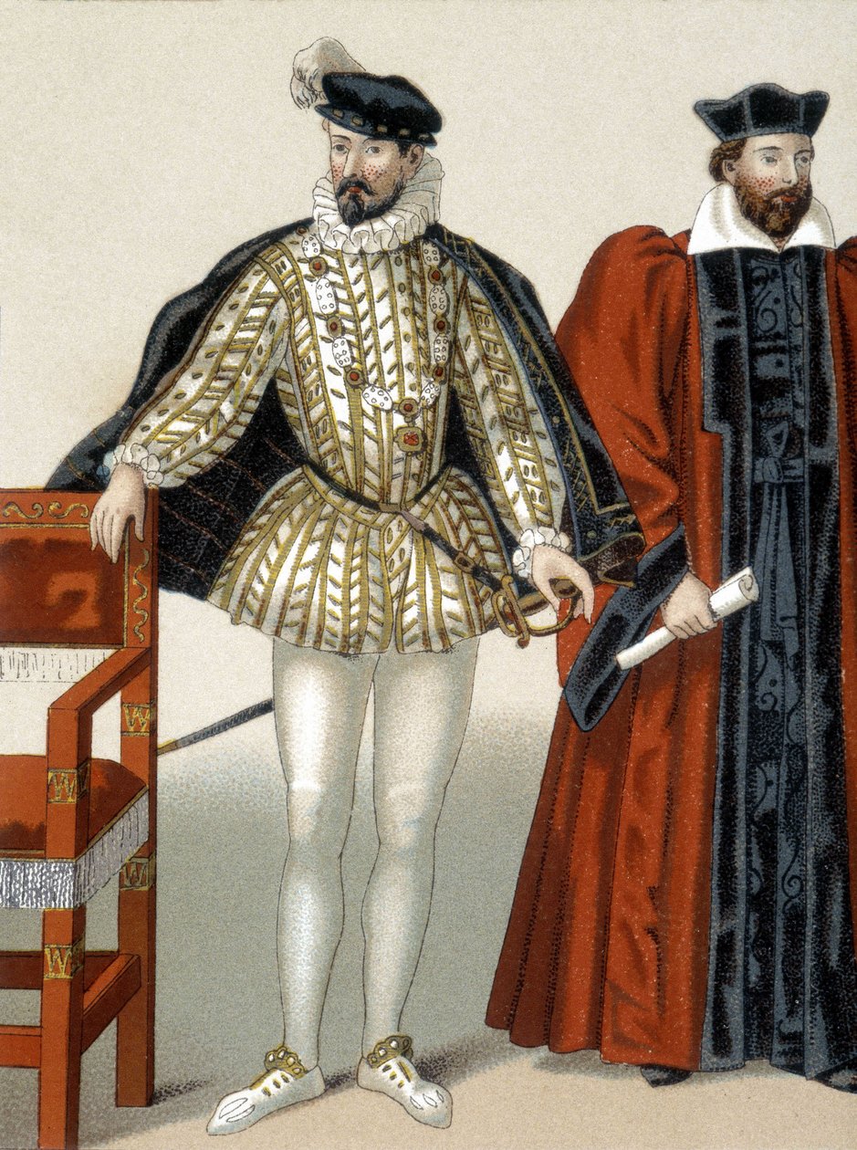 Porträt von Karl IX. mit der Halskette des Ordens vom Heiligen Michael. von French School