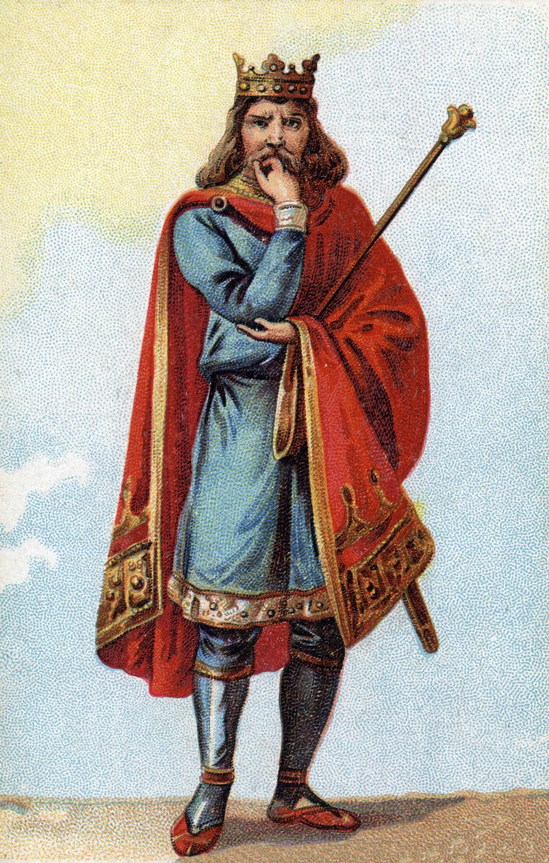 Porträt von Childerich II., König der Franken von 670 bis 673. von French School