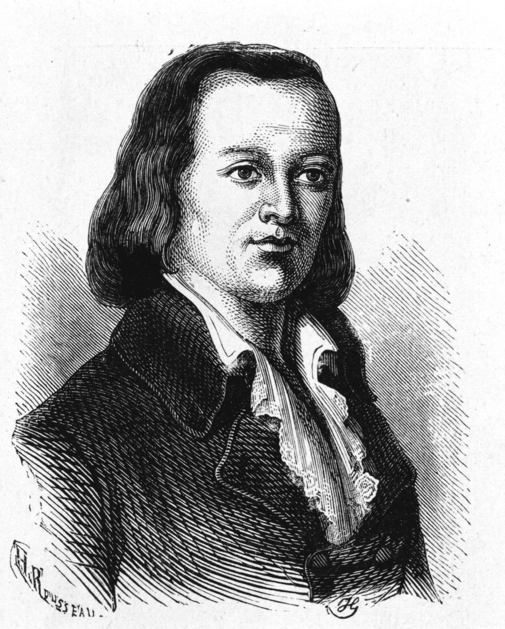 Porträt von Claude Chappe (1765 - 1807), französischer Ingenieur, der den ersten Lufttelegraphen erfand - in „Album der Wissenschaft; berühmte Wissenschaftler; Große Entdeckungen“ 1896 von French School