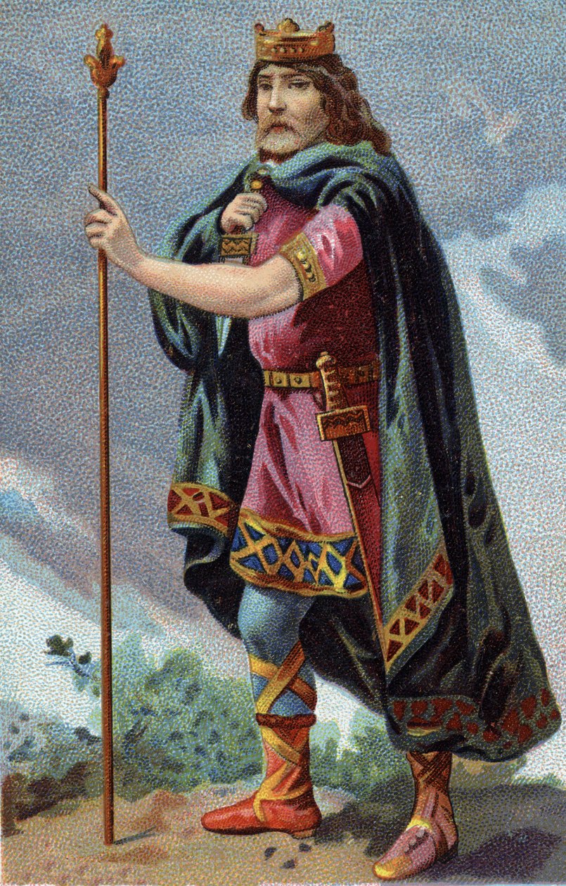 Porträt von Chlothar I., König der Franken (511-561). von French School