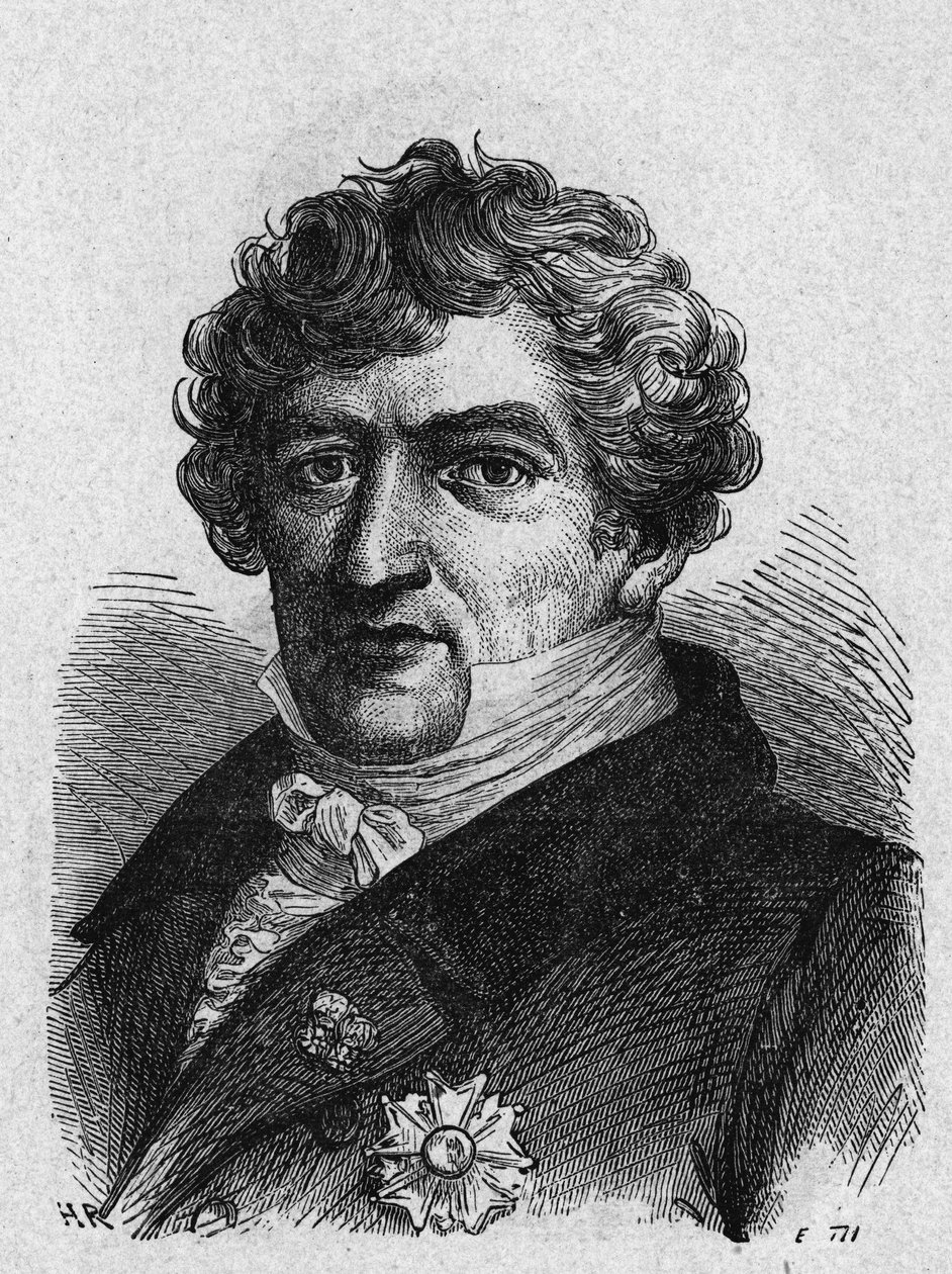Porträt von Cuvier (1769-1832), französischer Zoologe und Paläontologe - in „Album der Wissenschaft; berühmte Wissenschaftler; Große Entdeckungen“ 1896. von French School