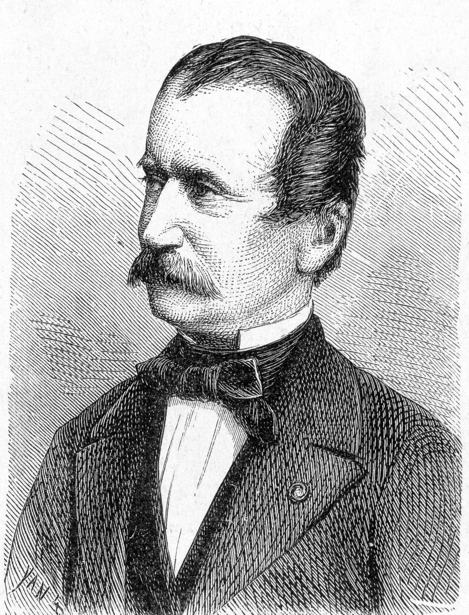 Porträt von Engerth, österreichischer Ingenieur - in „Album der Wissenschaft; berühmte Wissenschaftler; Große Entdeckungen“ 1896 von French School