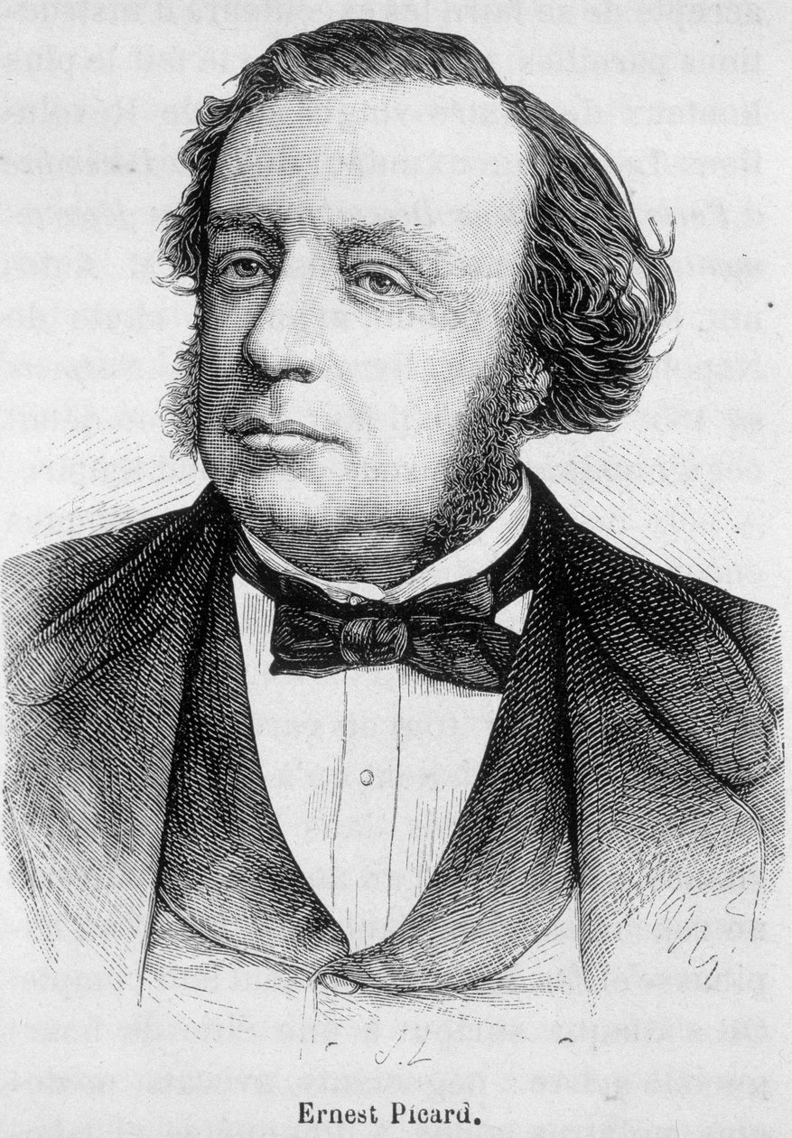 Porträt von Ernest Picard, französischer Politiker (1821-1877) von French School