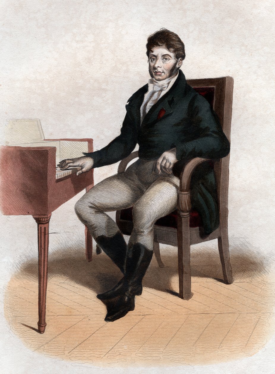 Porträt von Étienne Nicolas Méhul (1763-1817), französischer Komponist von French School