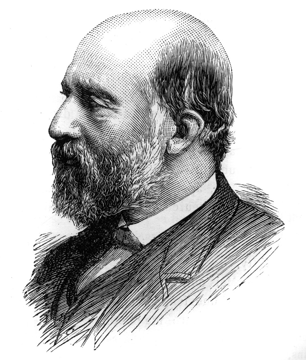 Porträt von Francois Ferdinand Philippe, Prinz von Joinville (1818-1900). Gravur in „Le Monde Illustré“, 26. Juni 1886 von French School