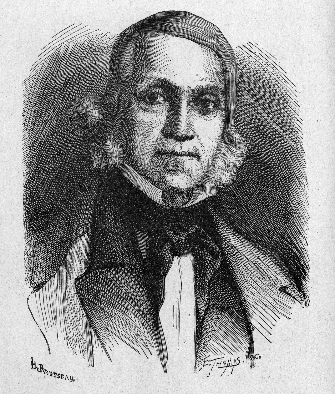 Porträt von François Sudre, Erfinder der musikalischen Telegrafie - in „Album der Wissenschaft; berühmte Gelehrte; Große Entdeckungen“ 1896 von French School
