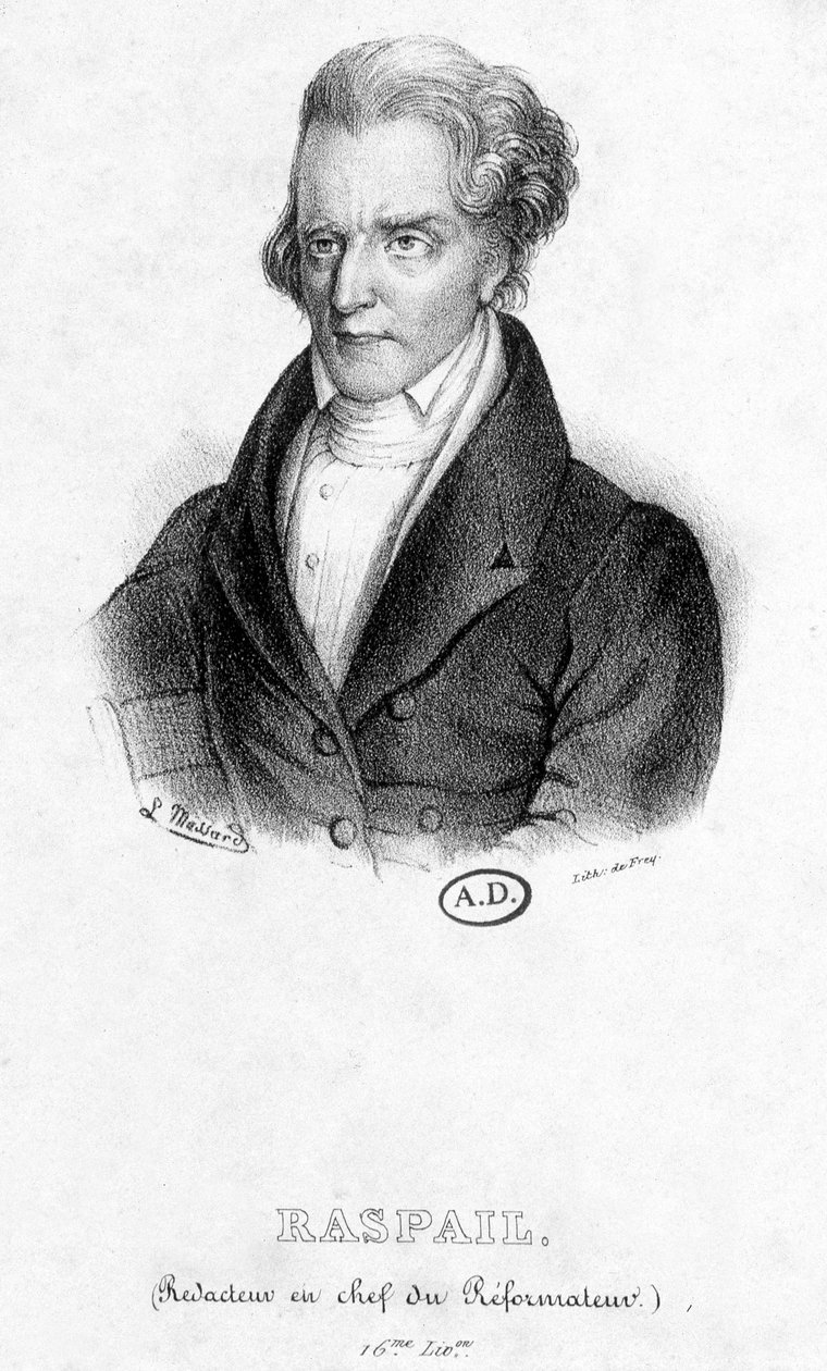 Porträt von François Vincent Raspail (1794 - 1878): Chefredakteur des ...
