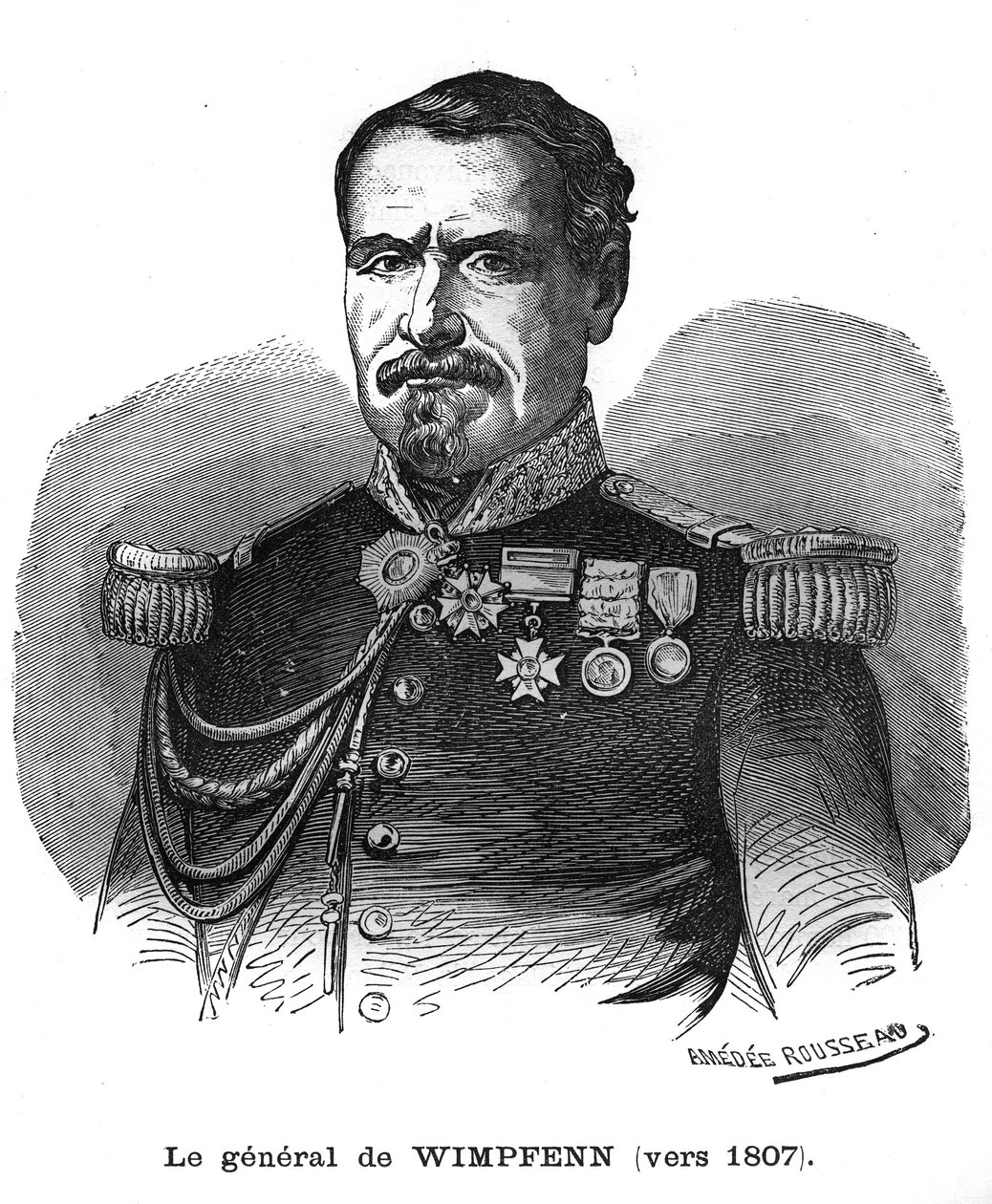 Porträt von Freiherr Emmanuel Felix von Wimpffen. von French School