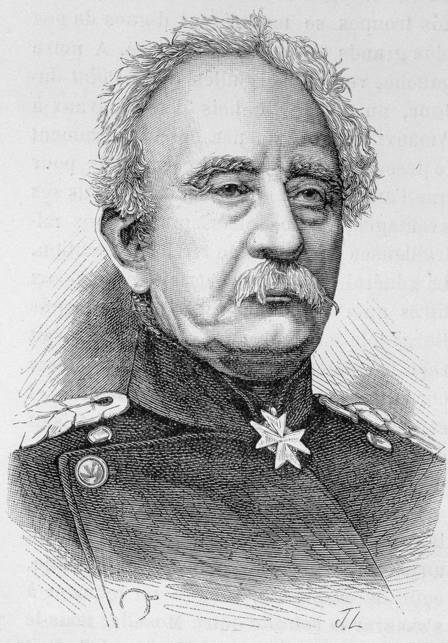 Porträt von General Karl Friedrich Von Steinmetz, preußischer Feldmarschall (1796 - 1877) in „L