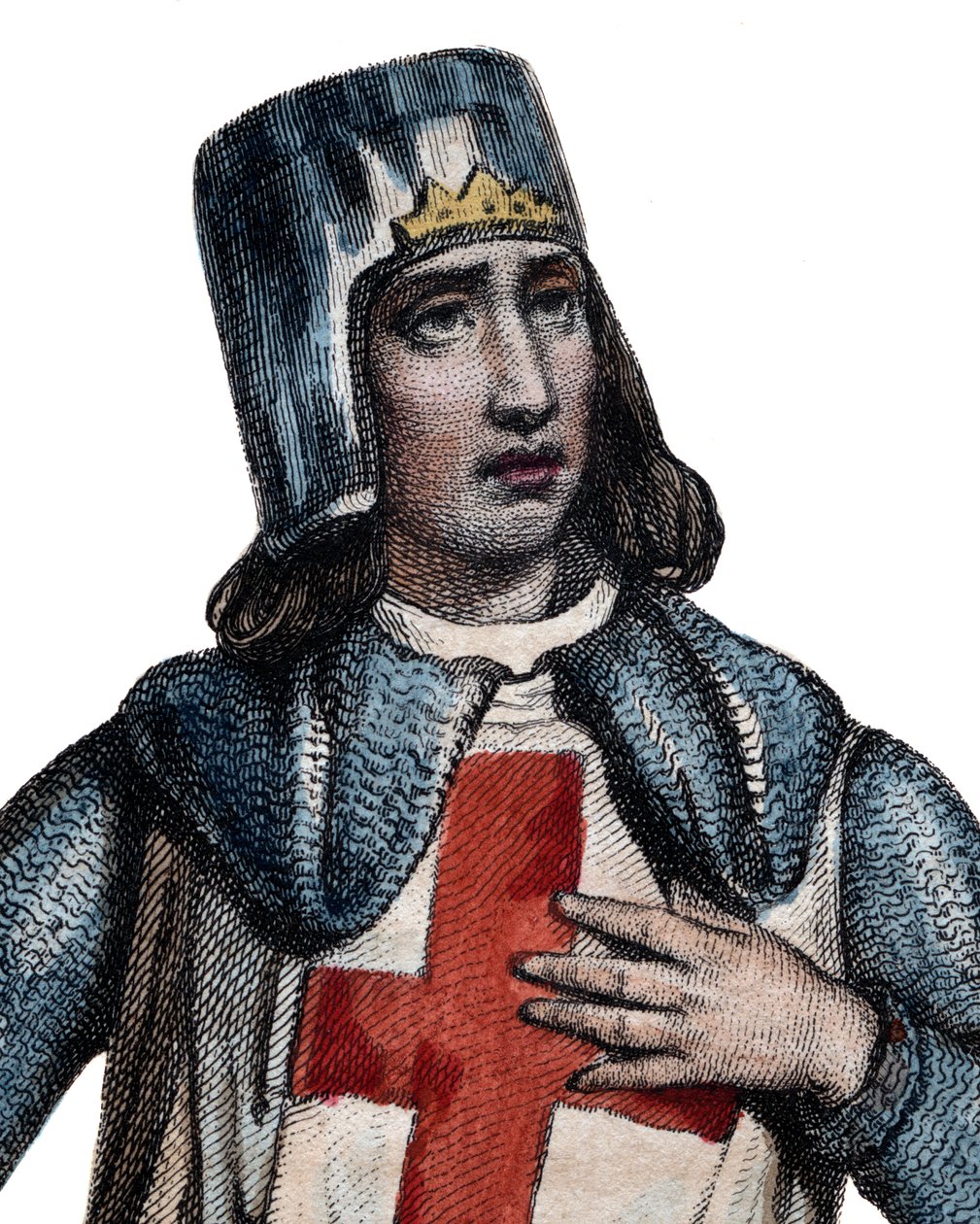 Porträt von Geoffrey von Villehardouin (1150-1228), französischer Historiker und Ritter von French School
