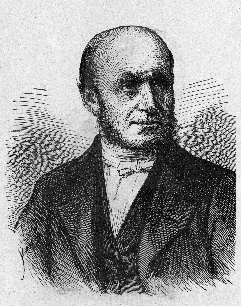 Porträt von Guillaume Benjamin Duchenne de Boulogne (1806 - 1875), französischer Arzt - in „Album der Wissenschaft; berühmte Wissenschaftler; Große Entdeckungen“ 1896 von French School