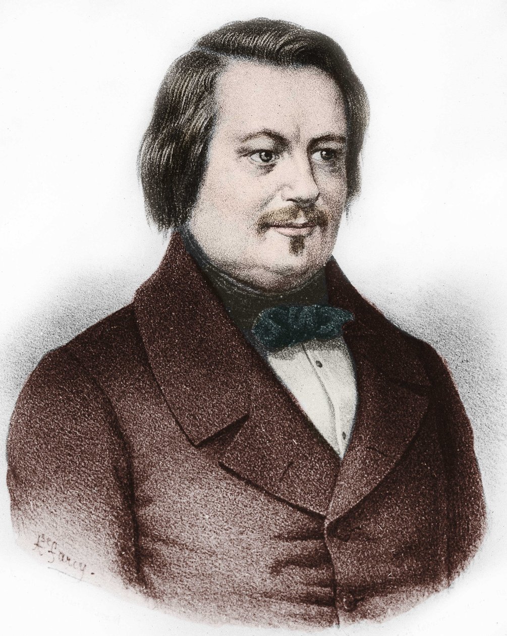 Porträt von Honoré de Balzac (1799-1850), französischer Romanautor von French School