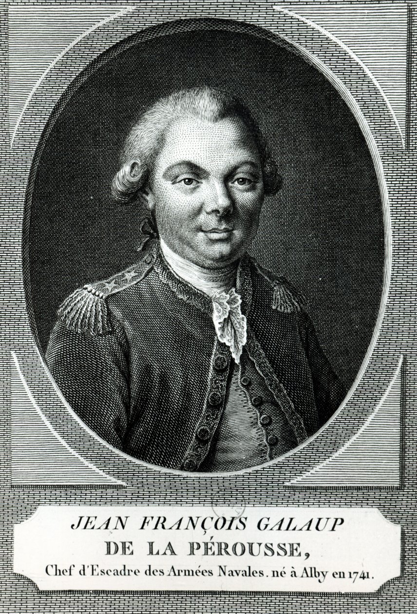 Porträt von Jean Francois Galaup de la Perouse (1741-88) von French School