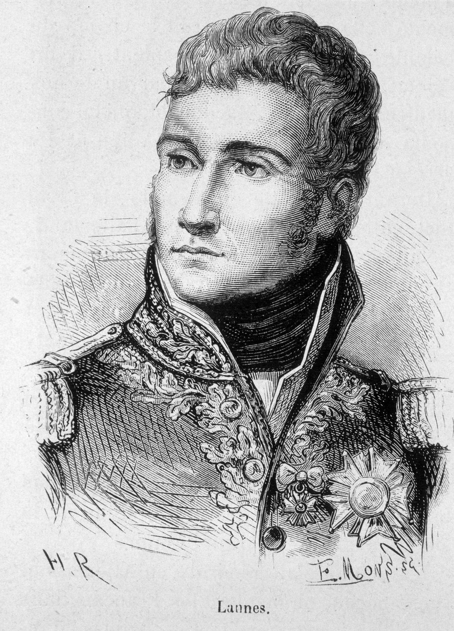 Porträt von Jean Lannes, Herzog von Montebello, Marschall von Frankreich (1769 - 1809) in „The History of France“ von Henri Martin von French School