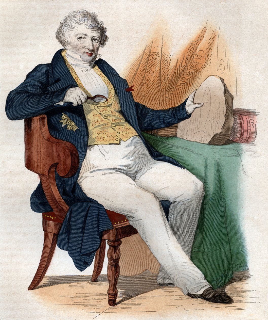 Porträt von Jean Léopold Nicolas Frédéric Cuvier, bekannt als Georges Cuvier (1769-1832), französischer Naturforscher und Zoologe von French School