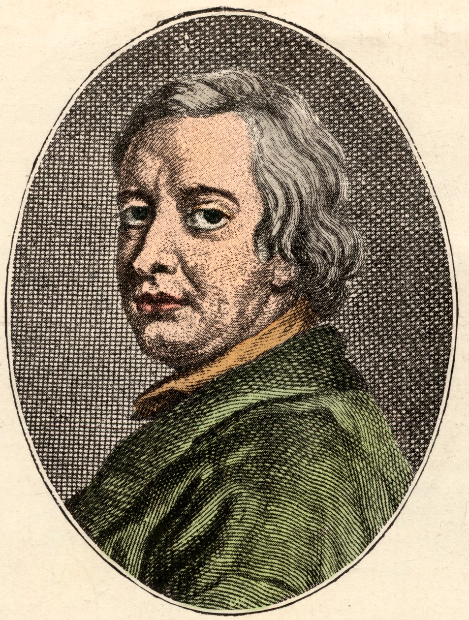 Porträt von John Dryden, englischer Dichter (1631-1700) von French School