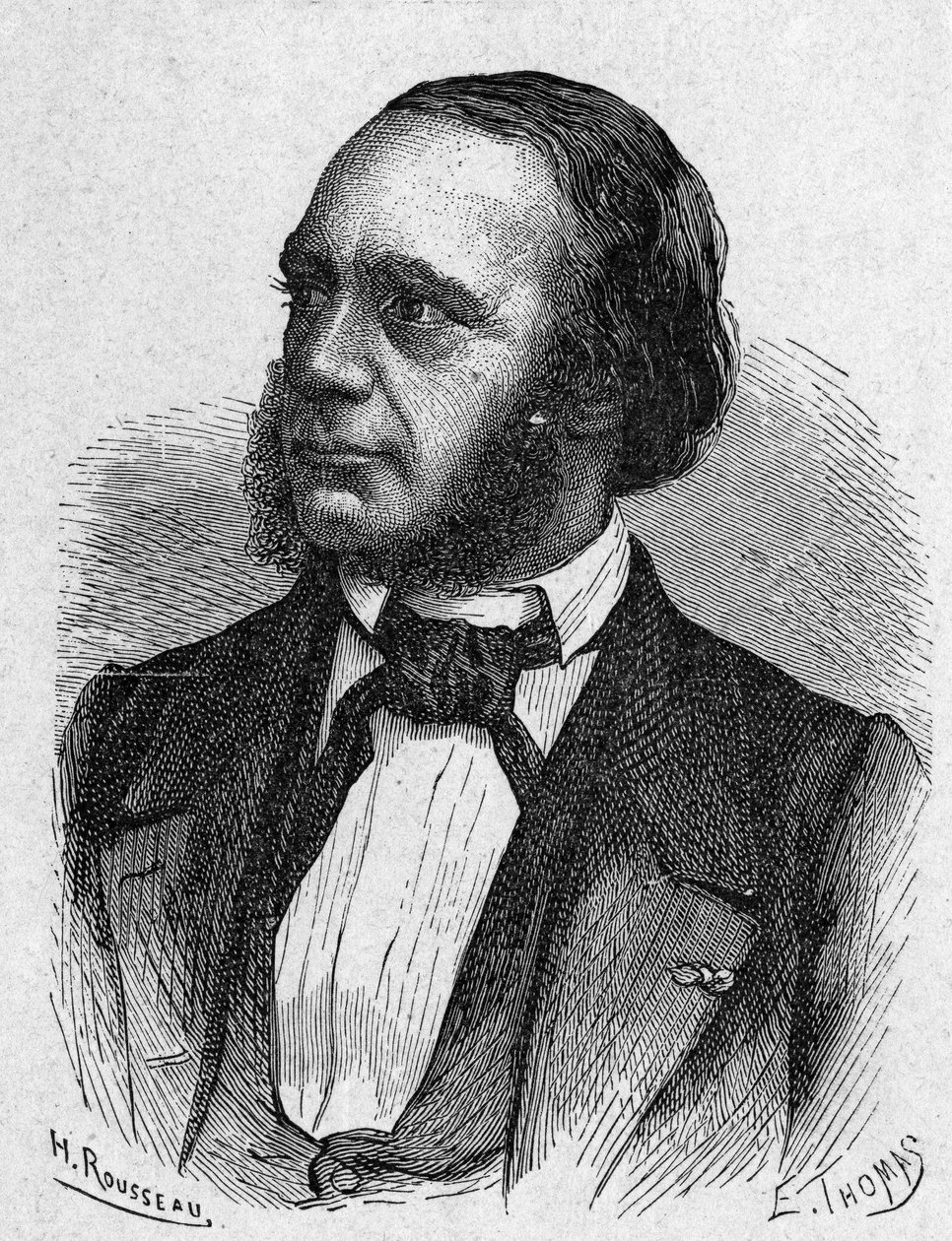 Porträt von Louis Breguet (1804 - 1883), Uhrmacher und Erfinder von Telegrafieapparaten - im „Album der Wissenschaft; berühmte Wissenschaftler; Große Entdeckungen“ 1896 von French School