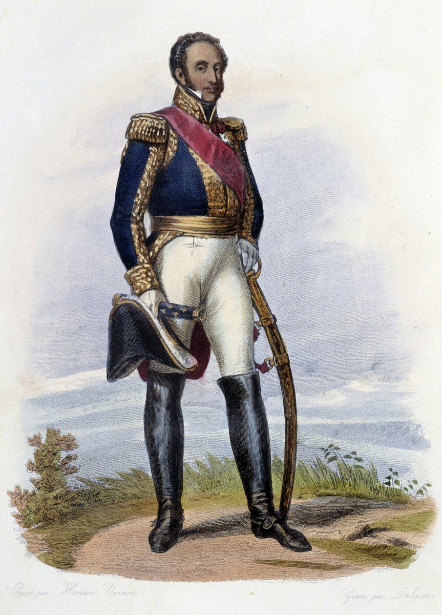 Porträt von Louis Gabriel (Louis-Gabriel) Suchet (1770-1826), Marschall von Frankreich. in Hrsg. Mennechet, „Le Plutarque français“ von French School