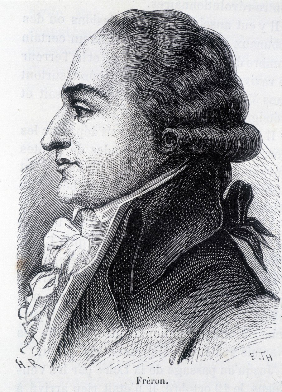 Porträt von Louis Marie Stanislas Freron (1754-1802), französischer Publizist - in „L