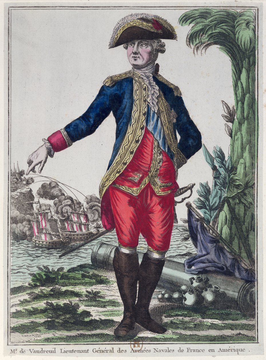 Porträt von Louis Philippe de Rigaud (1723-1802) Graf von Vaudreuil, ca. 1780 von French School