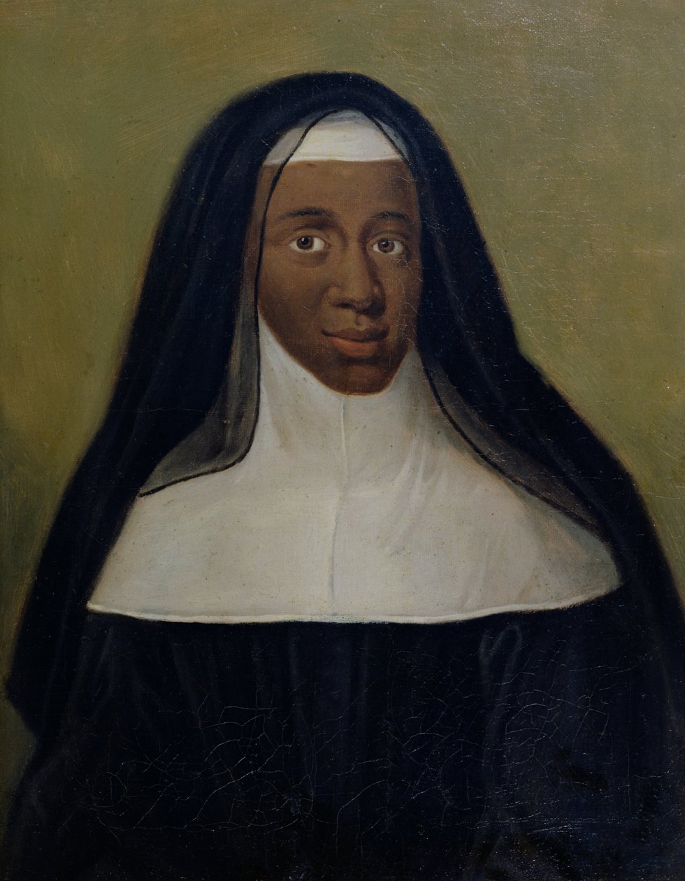 Porträt von Louise-Marie-Therese, Die Schwarze Nonne von Moret von French School