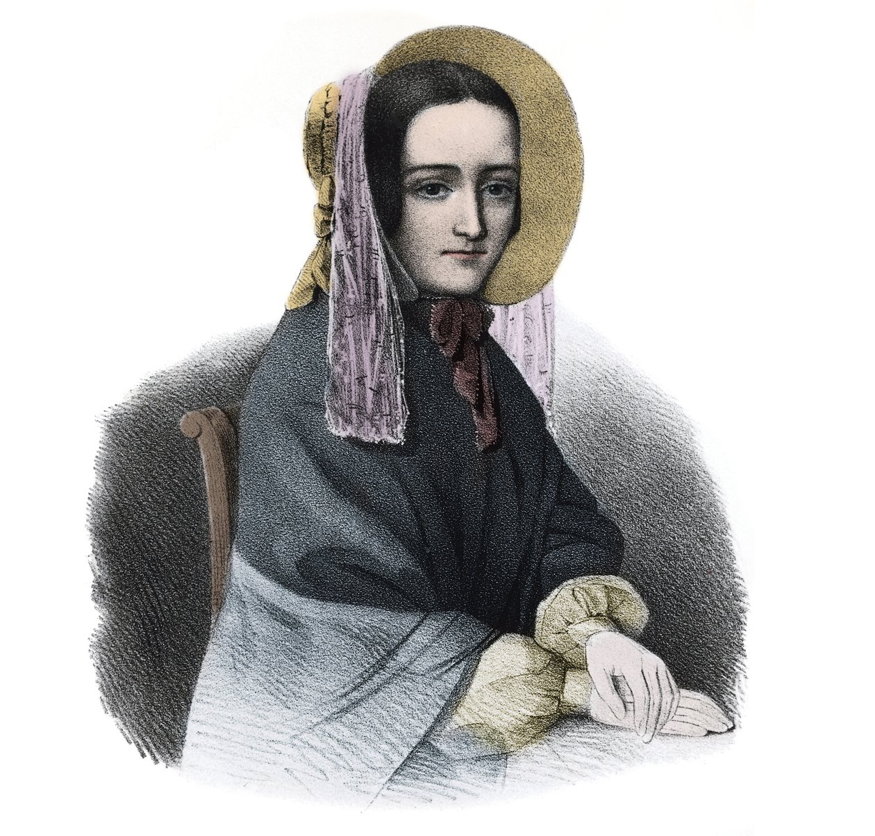 Porträt von Marie Fortunee Capelle, Marie Lafarge (Madame) (1816-1852) französische Kriminelle - Gravur des 19. Jahrhunderts von French School