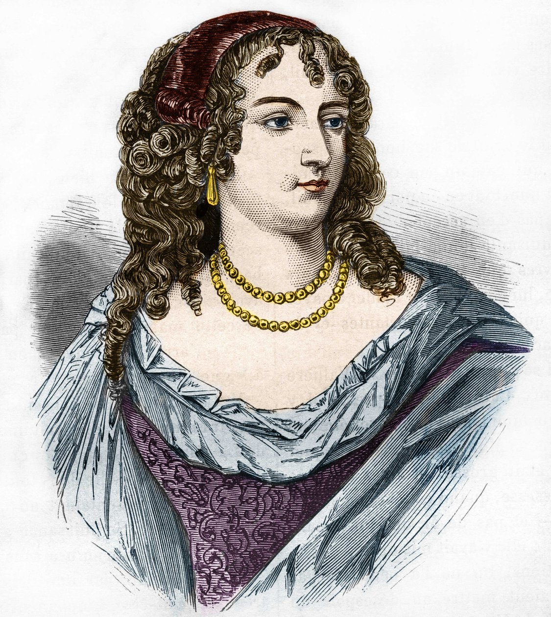 Porträt von Marion Delorme (Marie de Lon, Demoiselle de Lorme) von French School