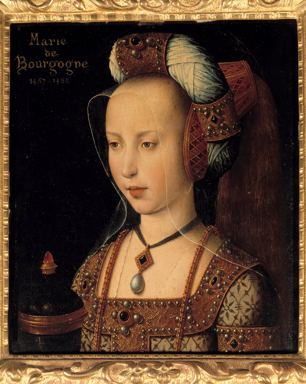 Porträt von Maria von Burgund (1457-1482), Herzogin und Gräfin von Burgund von French School