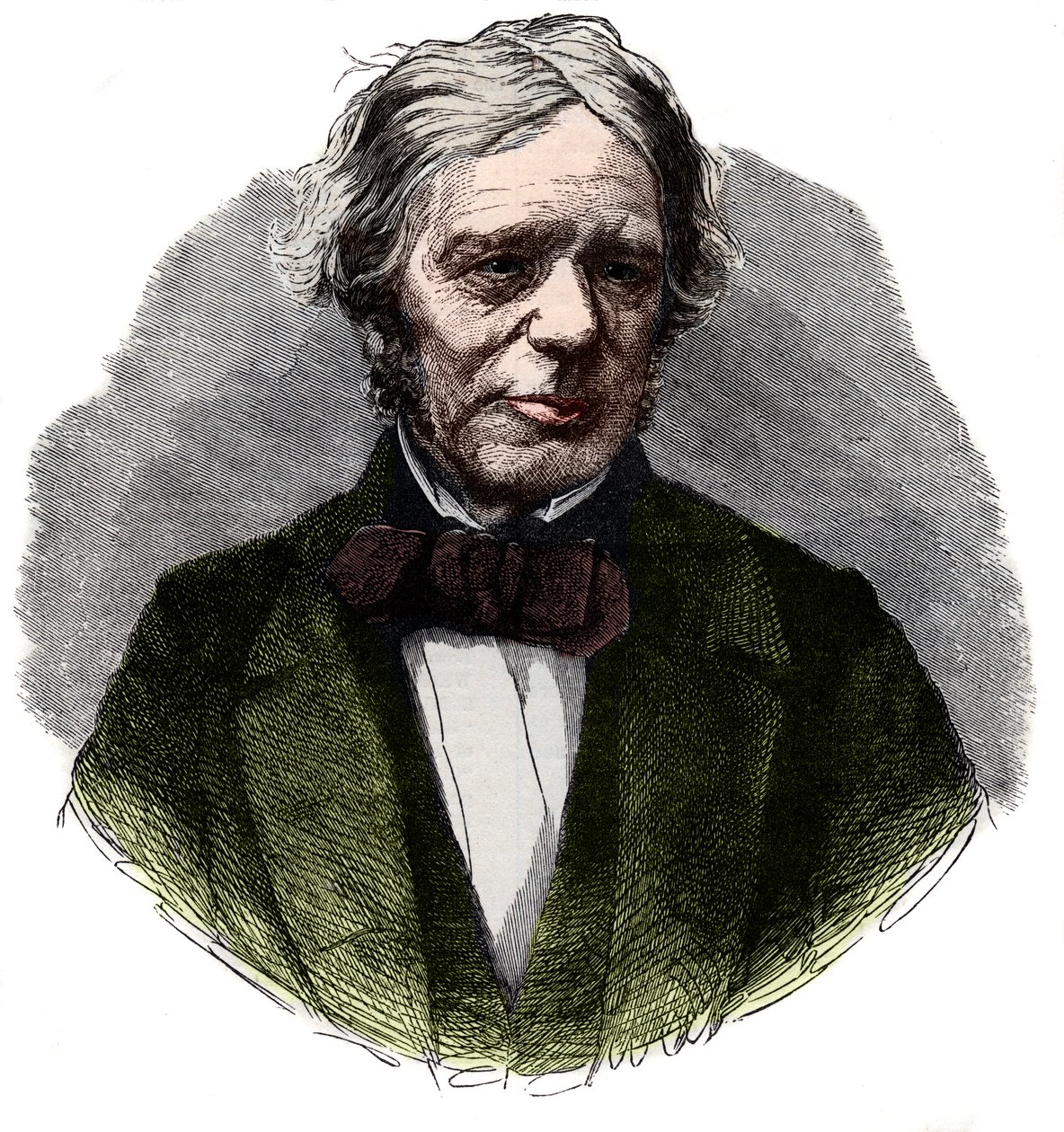 Porträt von Michael Faraday (1791-1867), englischer Chemiker und Physiker von French School