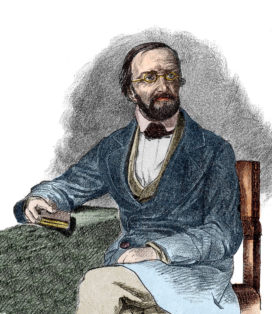 Porträt von Peter Gustav Dirichlet (1805-1859), deutscher Mathematiker. 19. Jahrhundert. von French School