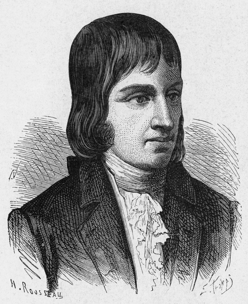 Porträt von Philippe Lebon (1769 - 1804), französischer Ingenieur und Chemiker (Erfinder der Gasbeleuchtung) - in „Album de la Science; berühmte Wissenschaftler; Große Entdeckungen“ 1896 von French School