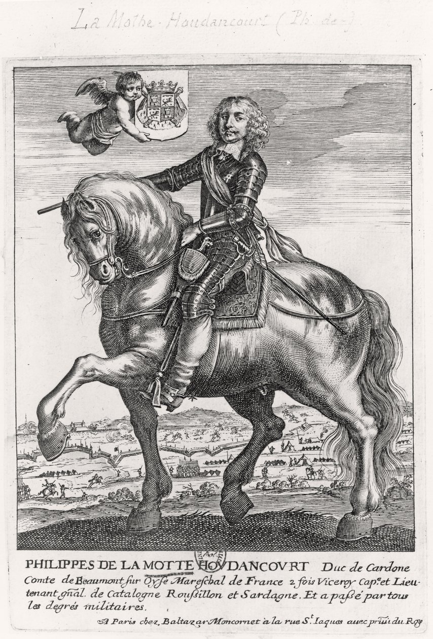 Porträt von Philippe de La Mothe Houdancourt (1605-57) von French School