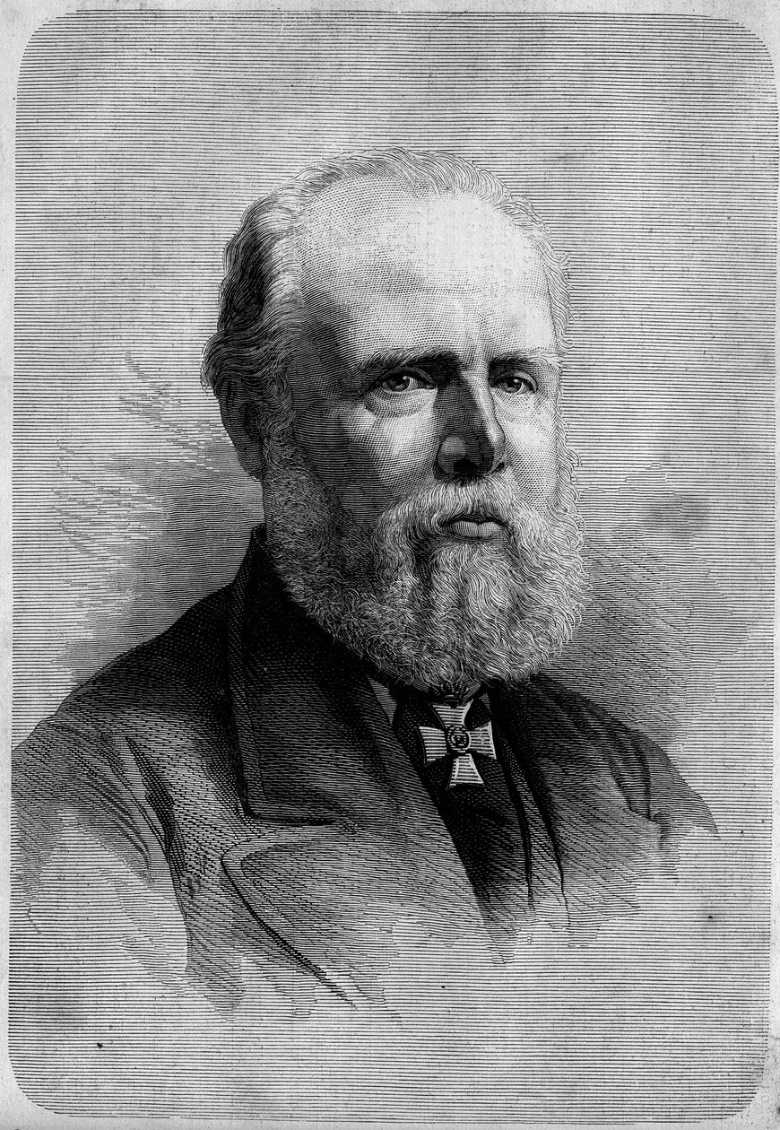 Porträt von Wilhelm III. (1817-1890), König der Niederlande. Gravur in „Le Monde Illustré“ Nr. 1139 vom 25. Januar von French School