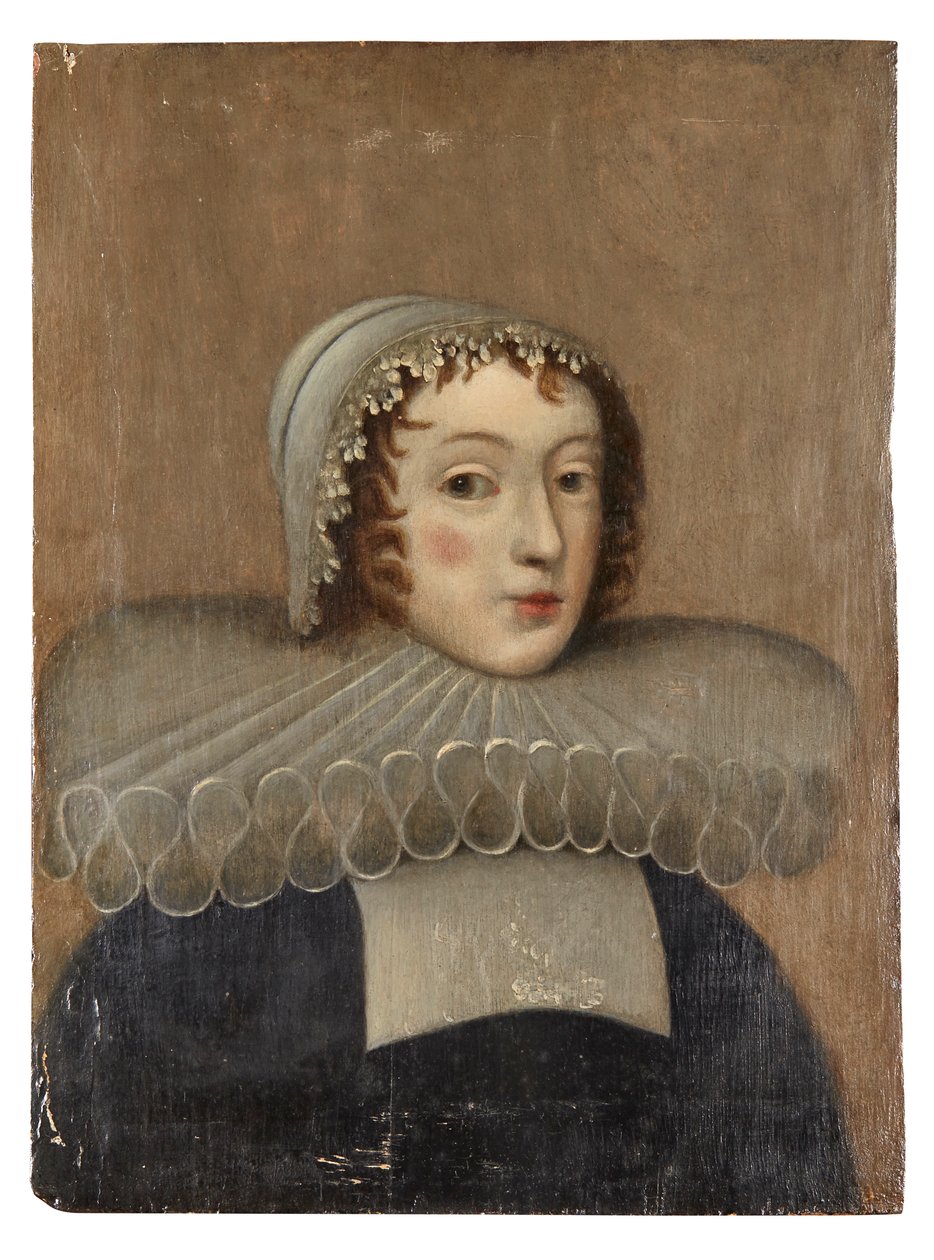 Porträt einer Dame mit Halskrause von French School