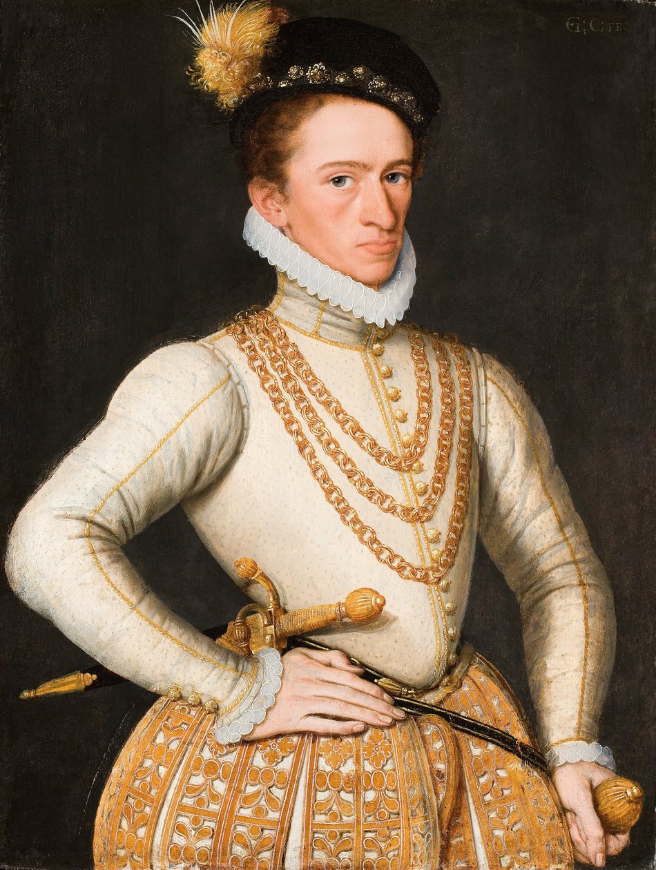 Porträt eines unbekannten französischen Edelmanns, 1560-9 von French School