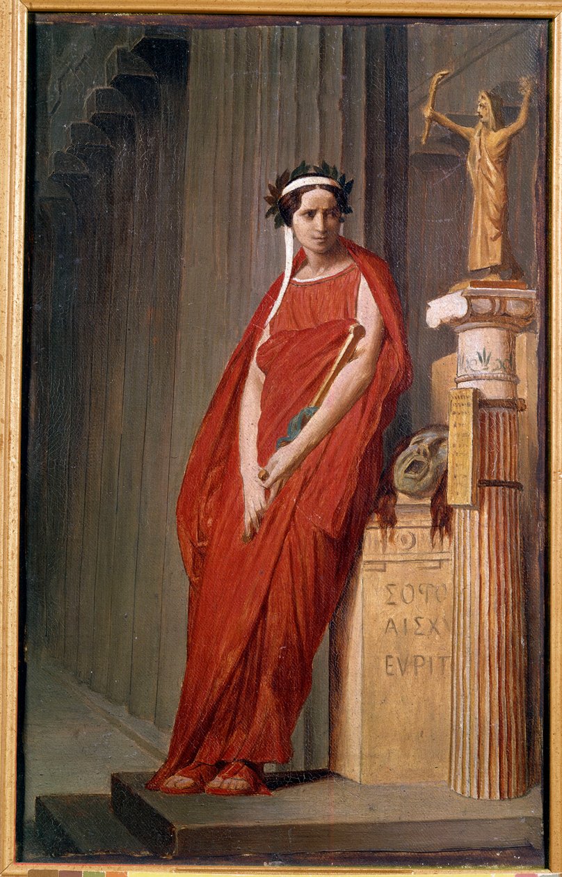 Porträt der Komödiantin Elisabeth Felix, genannt Mademoiselle Rachel von French School