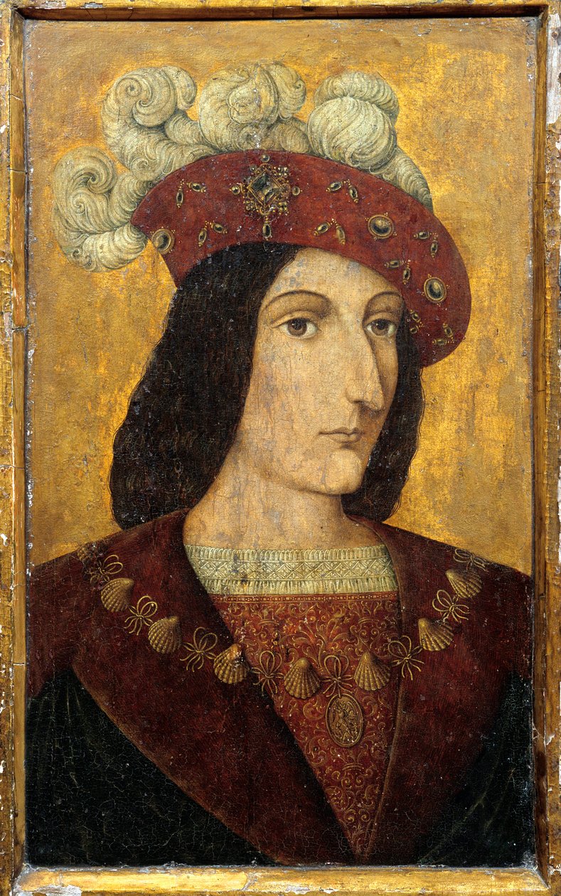 Porträt des Königs von Frankreich Karl VIII. von French School