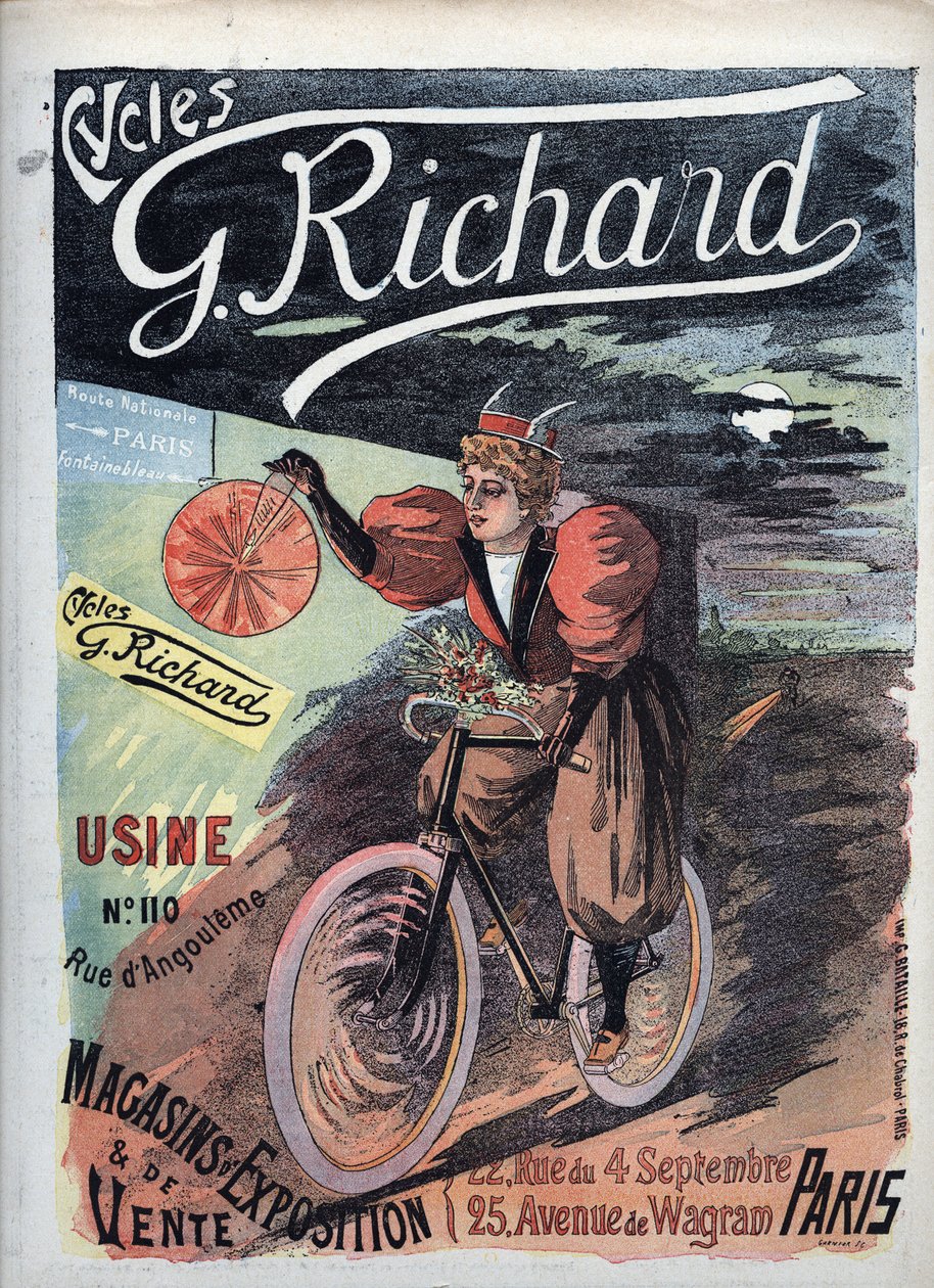 Plakatwerbung „George Richard Cycles“ Paris 1895 Französische Schule von French School