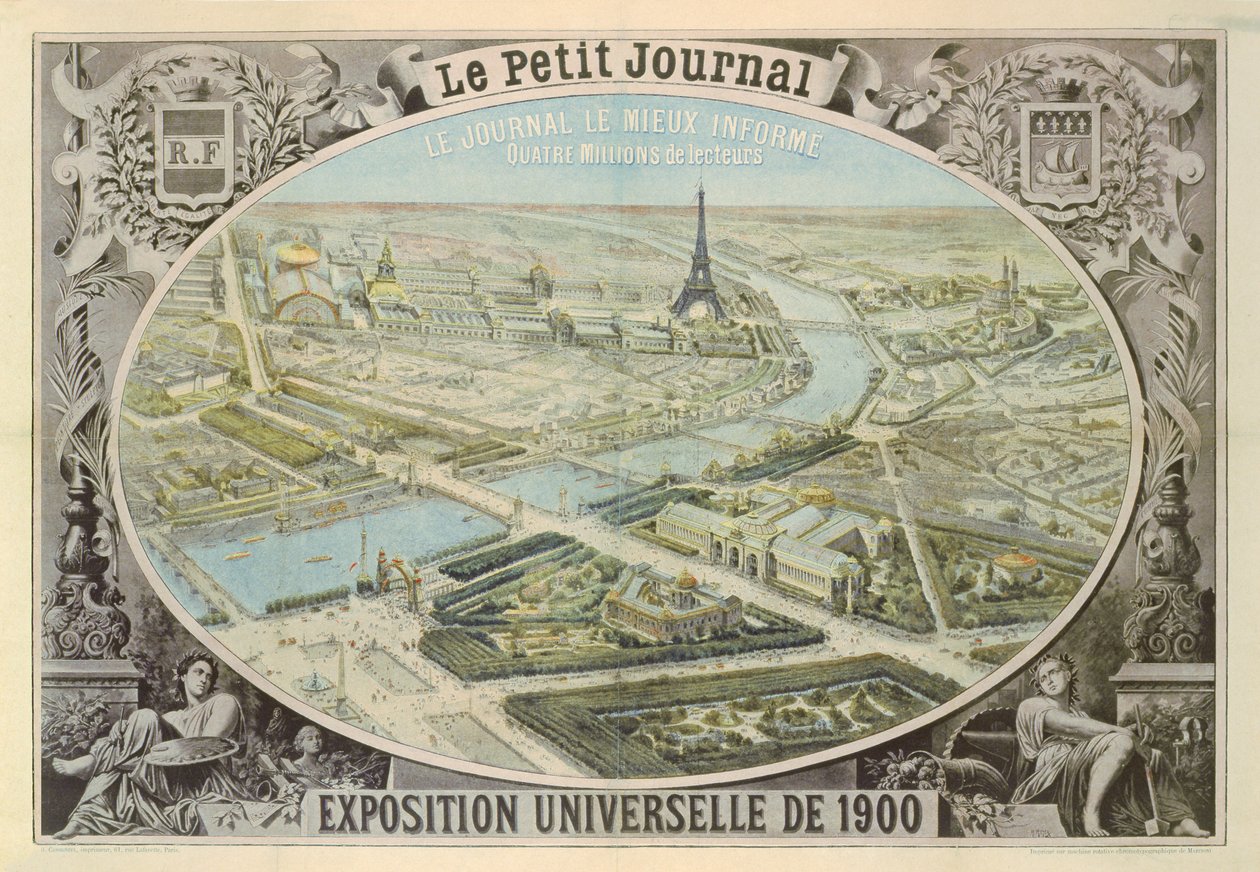 Plakat veröffentlicht von Le Petit Journal zur Werbung für die Weltausstellung in Paris, 1900 von French School