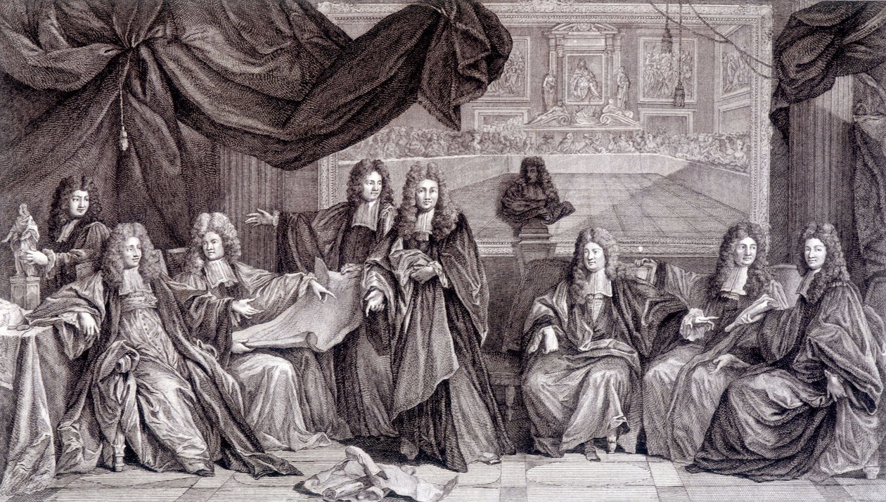 Genesung von Ludwig XIV., ca. 1689 von French School